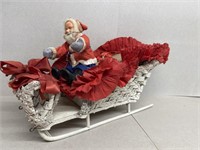 Santa Claus and sleigh