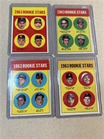 1963 Topps rookie stars baseball card lot