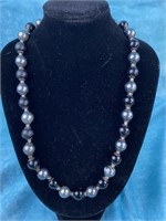 Black & Gray Beaded Necklace