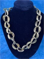 Ann Klein Chunky Gold Tone Link Necklace