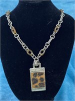 Animal Print Pendant Necklace