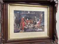 The red coats framed print