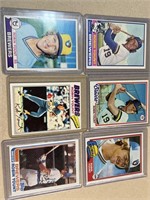 Robin Yount Topps baseball card lot