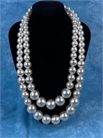 2 Strand Pearl Necklace
