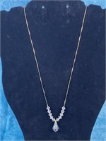 Princess House Crystal Pendant Necklace