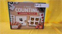 2 Piece Counting Learning Puzzles