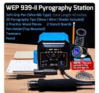 Wep 939-ll Pyrography Station (Wood Burning Kit)
