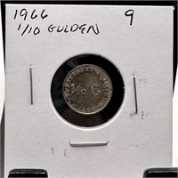 1966 1/10 SILVER GULDEN
