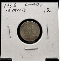 1966 SILVER CANADIAN DIME