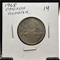 1968 SILVER CANADIAN QUARTER