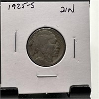 1925-S BUFFALO NICKEL