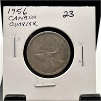 1956 SILVER CANADIAN QUARTER