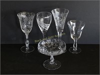 Group Of Five Quality Glassware Pieces