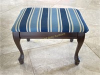 Small Padded Footstool With Fabric Top