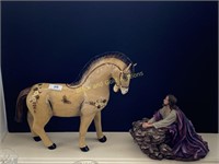 Papier-Mâché© Horse And Religious Figure