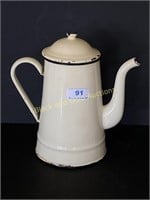 Vintage Enamelware Coffee Pot
