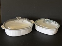 Corning Ware French White Covered Bakers