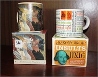 2 MUGS IN BOXES