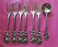 7 PCS 835 SILVER FORKS AND SPOONS