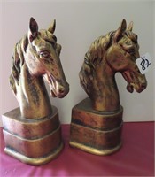 PAIR HORSE BOOKENDS