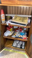 Contents of Cabinet w/ Cookbooks
