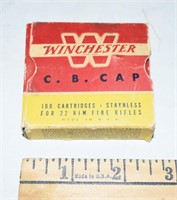 100 ROUNDS WINCHESTER C.B. CAP STAYNLESS
