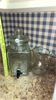 Glass Drink Dispenser & Glass Picture
