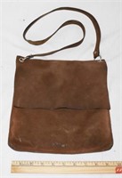 VINTAGE LEATHER POSSIBLES BAG - CONDITION AS SHOWN