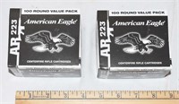 200 ROUNDS AMERICAN EAGLE AR 223 55GR FMJ