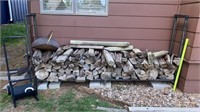Firewood, Rack, Cart (needs a wheel), & Holder