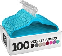 Heavy Duty Turquoise Hangers -100 Pack