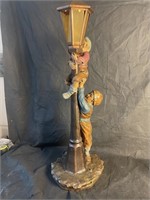 Vintage Figural Lamp of Climbing Boys, 26"h
