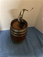 Barrel with hand pump and bucket