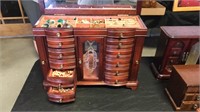 Large jewelry box with contents