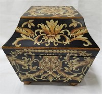 Hand painted covered box by Garcia Imports