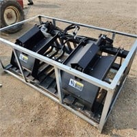 Unused Skid Steer Mount 72"W Grapple Bucket