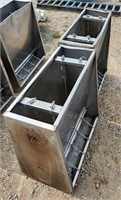 2 - 30" Double Sided Stainless Hog Feeders