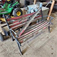 Park Bench 50"L In Rough Condition