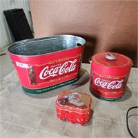 Coca Cola Tins & Buckets