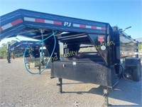 PJ GOOSENECK DUMP TRAILER 3D62