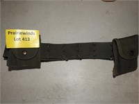 Military Belt with Pouches