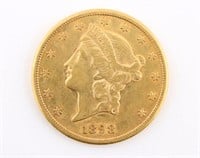 1898-S US $20 Gold Liberty Head Coin
