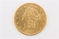 1900 US $20 Gold Liberty Head Coin