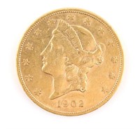 1902-S US $20 Gold Liberty Head Coin