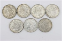 1879-O 7 Silver Morgan Dollars