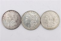 1880 3 Silver Morgan Dollars