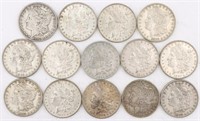 1882 14 Silver Morgan Dollars