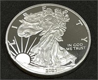 2021 REPRO Liberty Dollar Coin 1 oz. Fine Silver