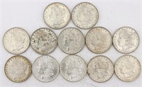1885 12 Silver Morgan Dollars