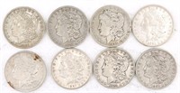 1891 8 Silver Morgan Dollars